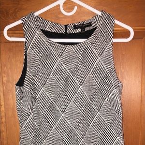Banana Republic Tunic Dress Size 2 Petite, Black And White, NEW WITH TAGS!